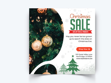Christmas Sale Social Media Posts Template (AI)