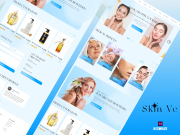 Skin Ve UI Template - UI Adobe XD