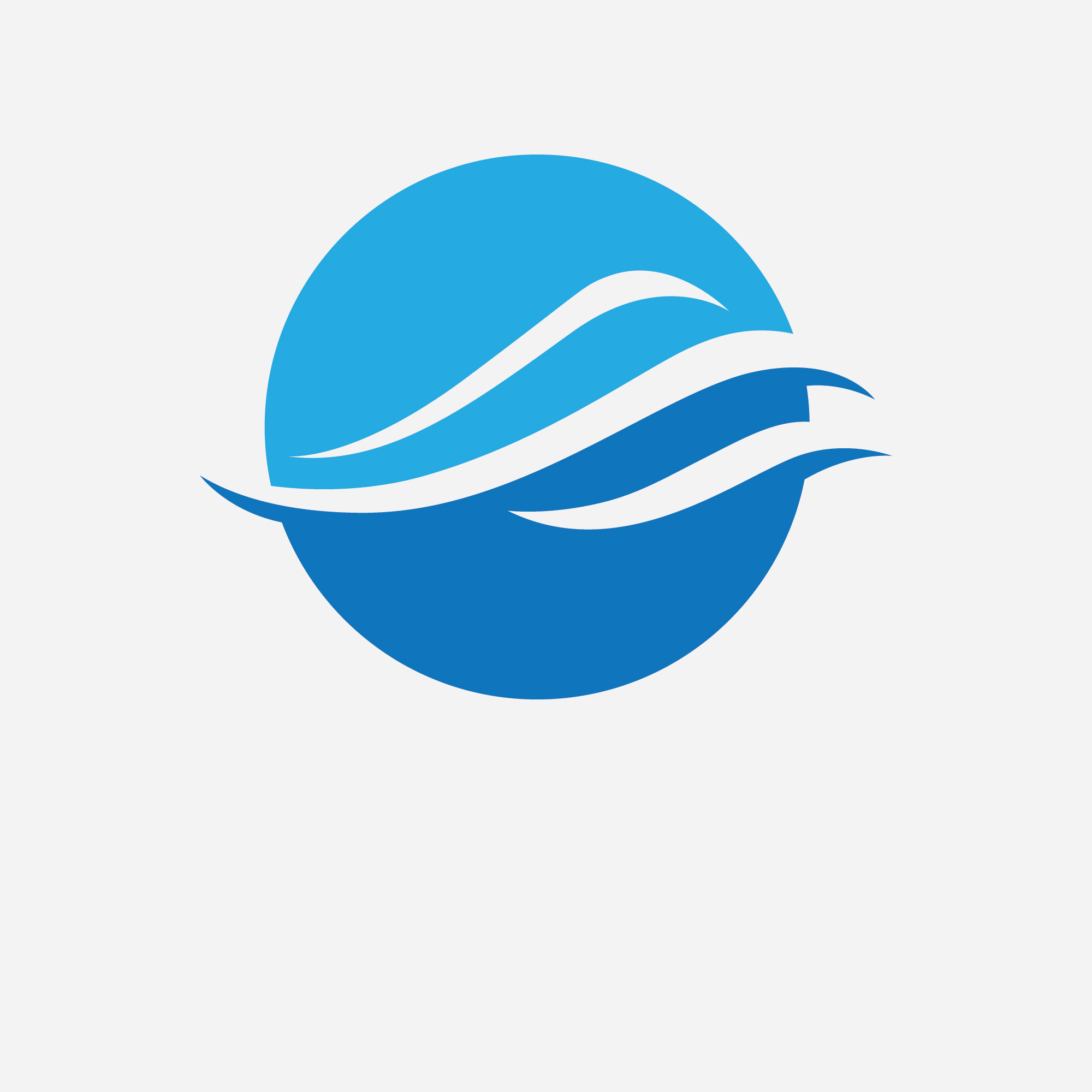 Logotipo Blue Wave Vetor. Ilustração de modelo de onda d'água