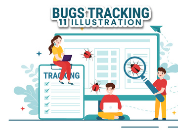 11 Mobile Phone Bug Tracking Illustration