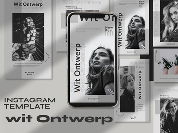 Wit Ontwerp Instagram Template