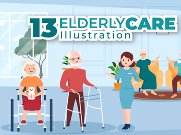 13 Elderly Care Services Illustration