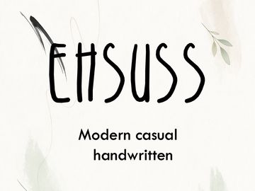 EHSUSS - Modern Casual Handwritten Font