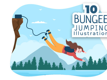 10 Bungee Jumping Illustration