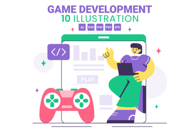 10 Game Development Process Illustration