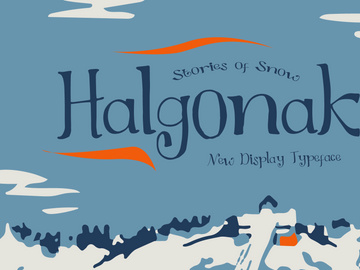 Halgonak Display Font