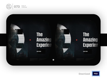 Virtual Reality | Daily UI challenge - 073/100