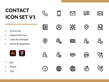 Contact Icon Set V1