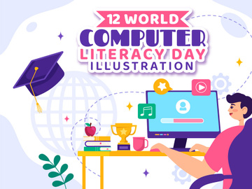 12 World Computer Literacy Day Illustration