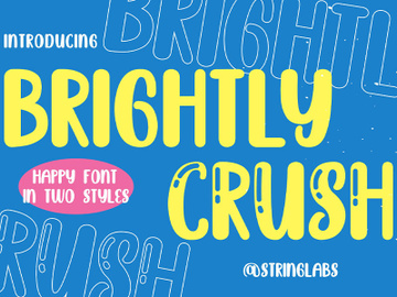 Brightly Crush - Playful Typeface