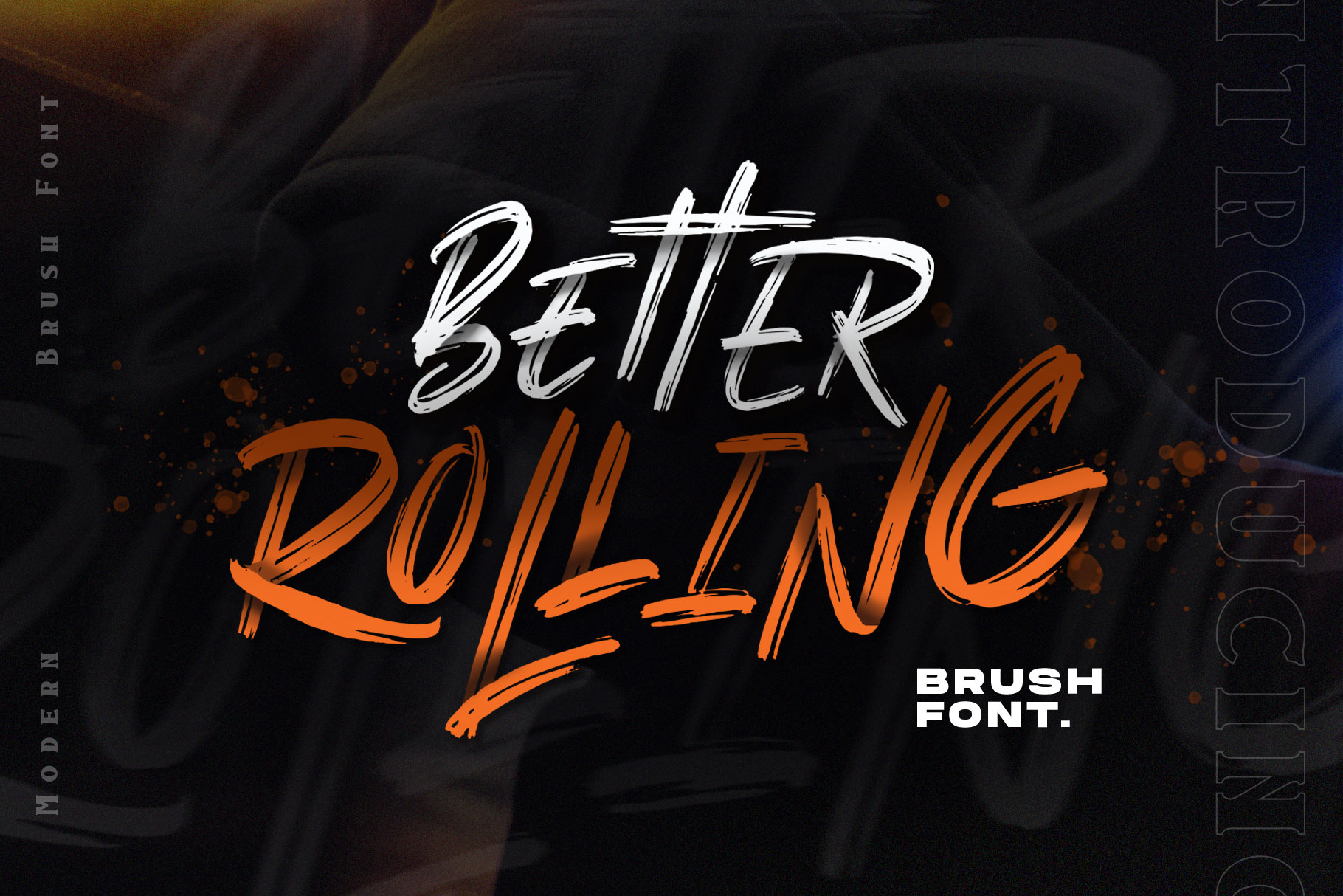 免费更好的滚动刷字体(Free Better Rolling Brush Font)插图