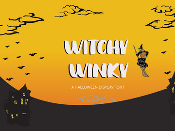 Witchy Winky - A Halloween Display Font