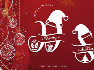 Diary Santa Monogram