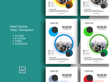 Flyer Business Template Bundle 6 Color