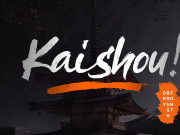 Kaishou! - Dry Brush Font