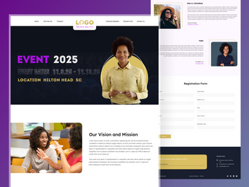 Motivational Speaker Event - Landing Page
