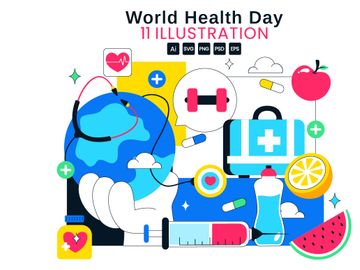 11 World Health Day Illustration