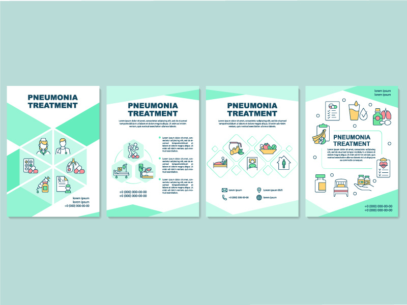 Pneumonia treatment brochure template by bsd studio ~ EpicPxls