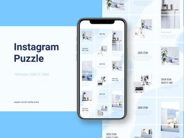 Instagram puzzle template