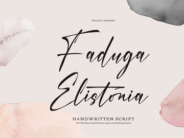 Faduga Elistonia | Handwritten Script