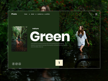 Photo Portfolio Web landing page