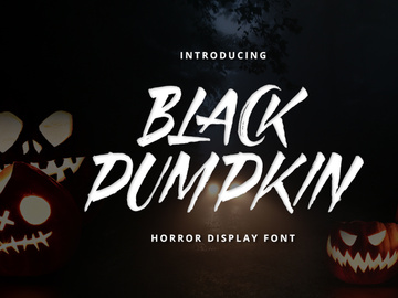 Black Pumpkin - Horror Display Font