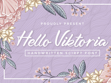 Hello Viktoria - Handwritten Script Font
