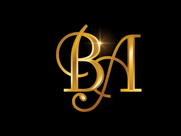 Initial Letter B A Logo Design Vector. Graphic Alphabet Symbol For Corporate Business Identity