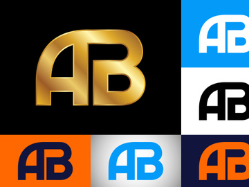 Initial Letter A B Logo Design Vector Template. Graphic Alphabet Symbol For Corporate Business Identity
