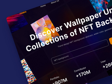 Fondo - Hero NFT Background Landing Page