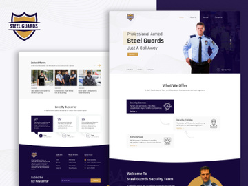 Steel Guard UI Template - Adobe XD