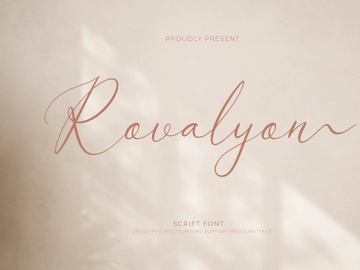 Rovalyon | Handwriting Font