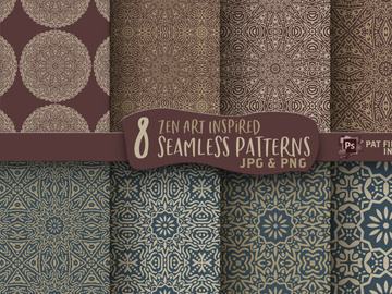 Mandala Seamless Digital Paper Patterns