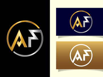 Initial Letter A F Logo Design Template. Graphic Alphabet Symbol For Corporate Business Identity