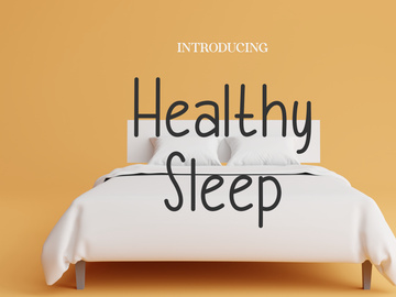 Healthy Sleep - Handwritten Font