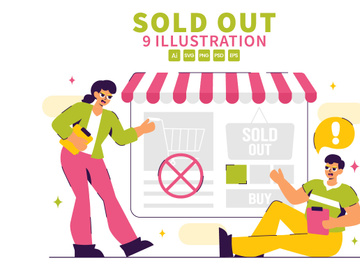9 Sold Out Announcement Illustration