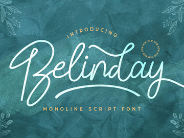 Belinday - Monoline Script Font