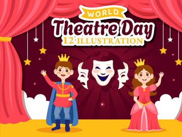 12 World Theatre Day Illustration