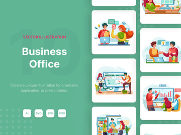 M120_Business Office Illustrations