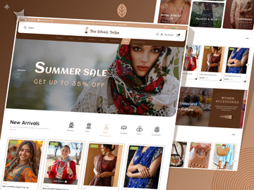 Ethnic Tribe - Fashion Website Concept Design