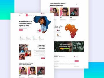Charity Web Template In Figma