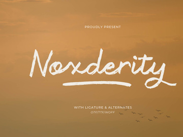 Noxderity Brush Font