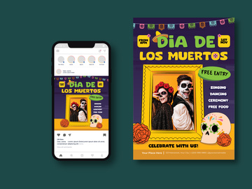 Dia De Los Muertos Flyer
