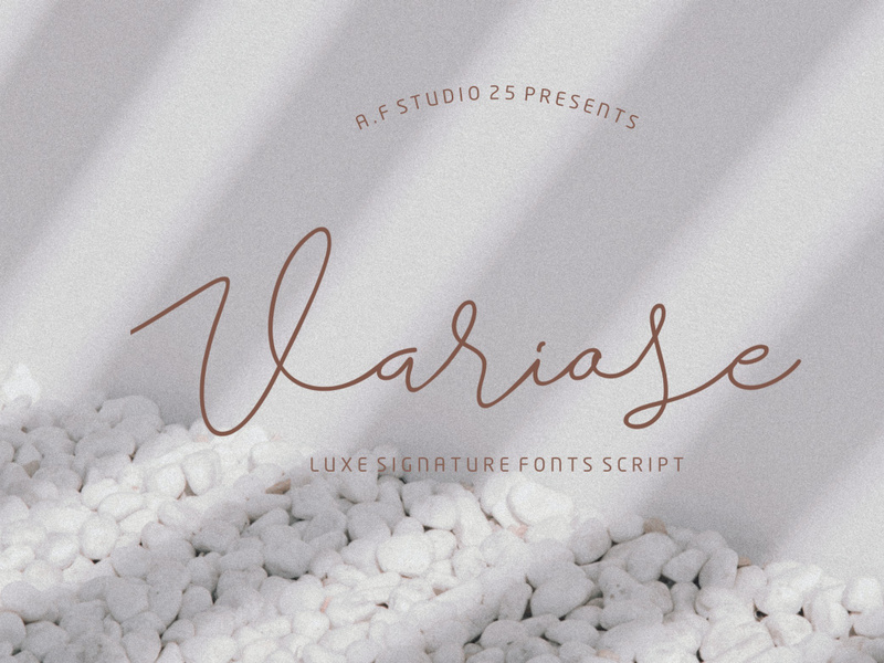 Variose - Luxe Signature Font Script by M Muad Al Fajri ~ EpicPxls