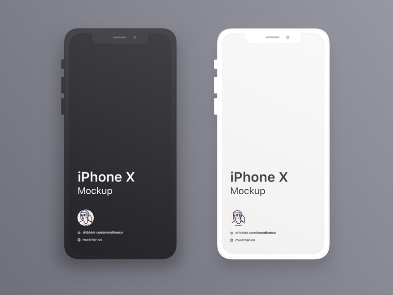 iPhone X Mockups Sketch Resource by Murathan Biliktu