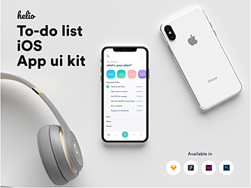 Helio to-do list iOS UI kit