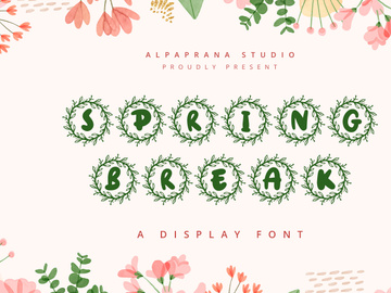 Spring Break - Decorative Display Font
