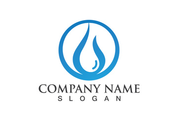 Water drop Logo Template vector