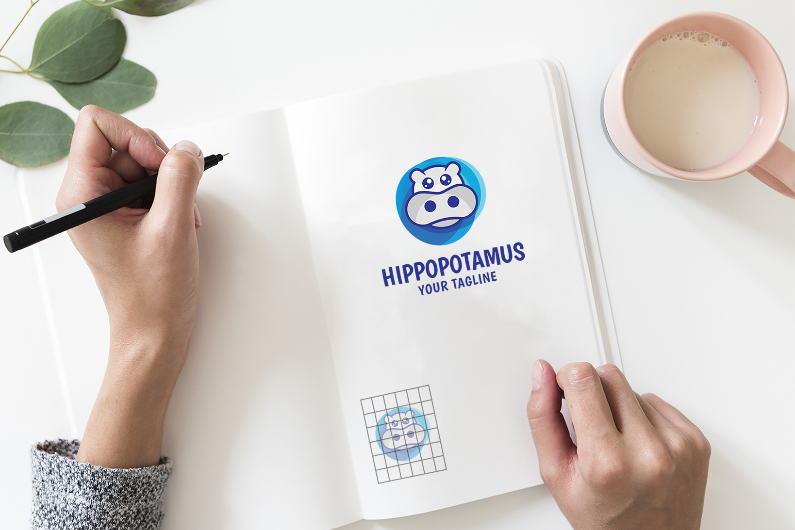 unique hippos - Logo-Vorlage