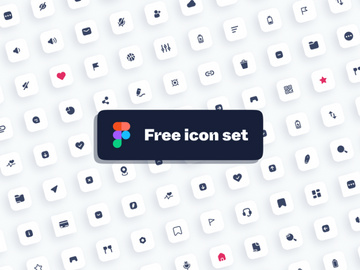 Free icon pack for Figma – 1000+ icons